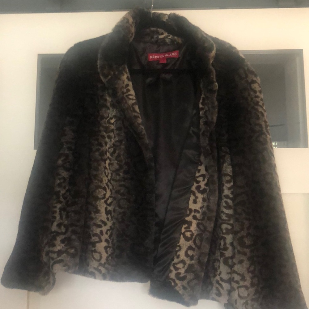 Large faux animal print